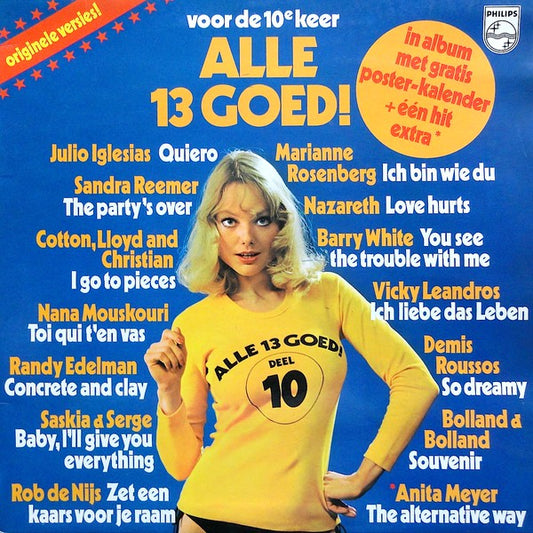 Various - Alle 13 Goed! Deel 10 (LP) (+Poster) Vinyl LP Goede Staat