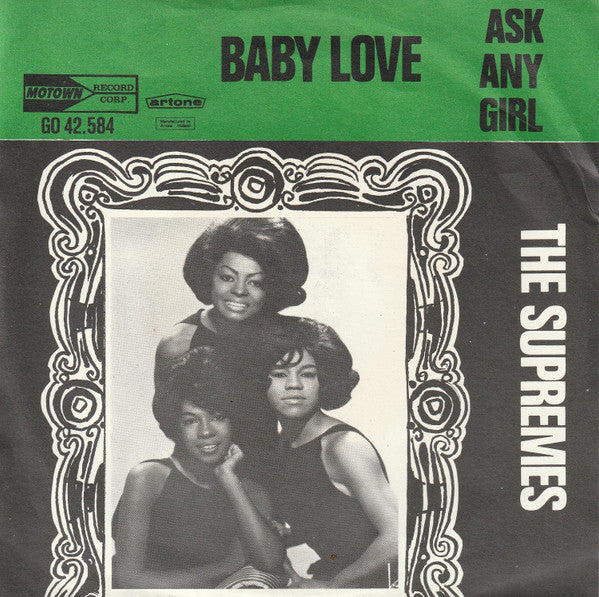 Supremes - Baby Love Vinyl Singles Vinyl Very Good (VG) <br> Hoes Good Plus (G+)