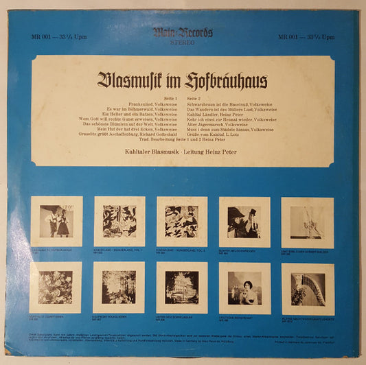 Blasmusik im hofbräuhaus (LP) Vinyl LP Vinyl Zeer Goed / Hoesje Goed "VINYLSINGLES.NL"