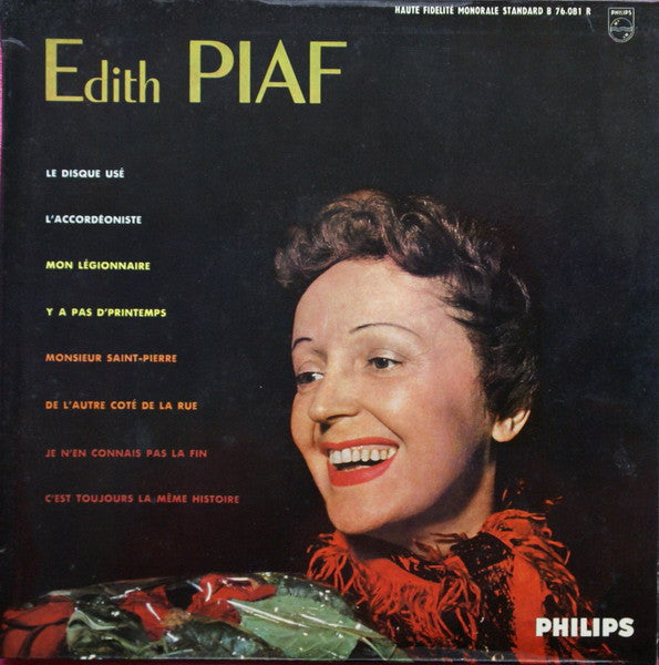 Edith Piaf - N° 1 (10") Vinyl LP 10" Vinyl Zeer Goed / Hoesje Goed "VINYLSINGLES.NL"