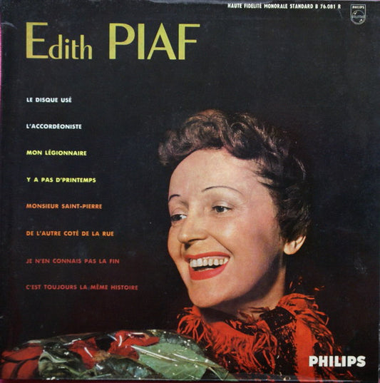 Edith Piaf - N° 1 (10") Vinyl LP 10" Media VG / Sleeve G+