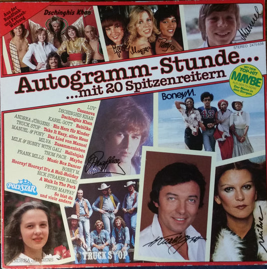 Various - Autogramm-Stunde Mit 20 Spitzenreitern (LP) 50395 Vinyl LP VINYLSINGLES.NL