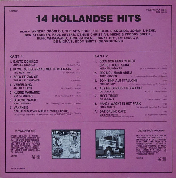 Various - 14 Hollandse Hits (LP) 50767 Vinyl LP Goede Staat