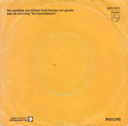 Willem Ruis - Laat Me Effe Drukken Vinyl Singles Vinyl Very Good (VG) <br> Hoes Good Plus (G+)