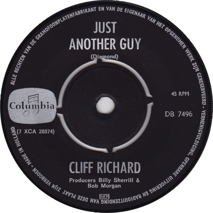 Cliff Richard - Just Another Guy Vinyl Singles Vinyl Very Good (VG) <br> Hoes Generic