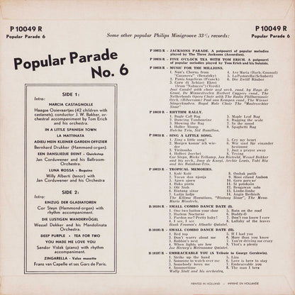 Various - Popular Parade No. 6 (10") Vinyl LP 10" VINYLSINGLES.NL