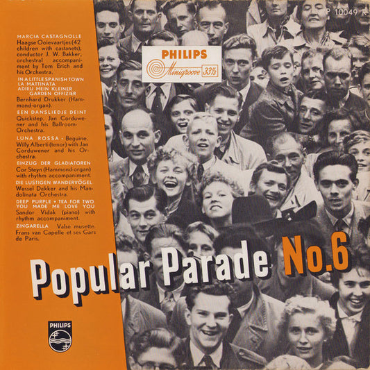 Various - Popular Parade No. 6 (10") Vinyl LP 10" VINYLSINGLES.NL