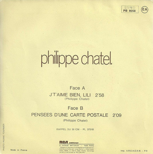 Philippe Chatel - J't'aime Bien, Lili