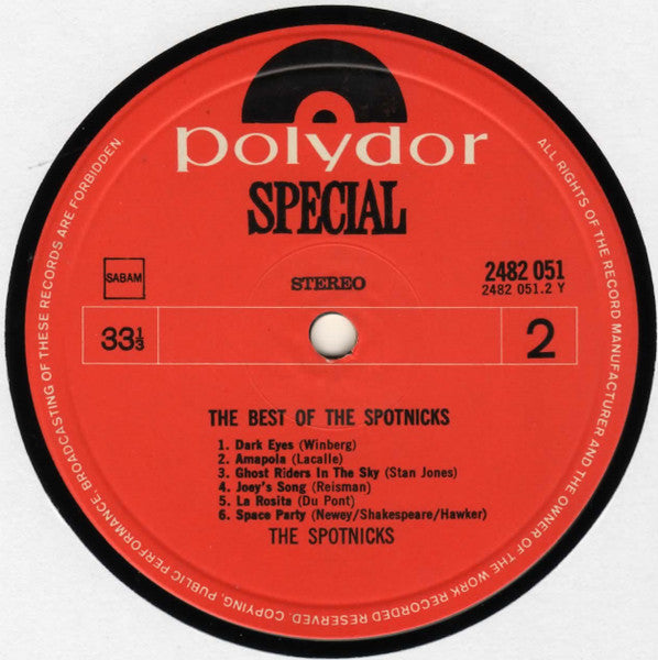 Spotnicks - The Best Of The Spotnicks (LP) 42959 Vinyl LP VINYLSINGELS.NL