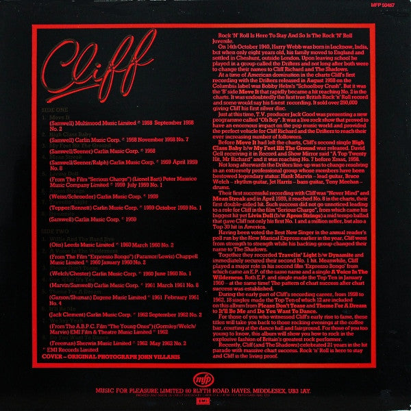 Cliff Richard - Rock On With Cliff (LP)