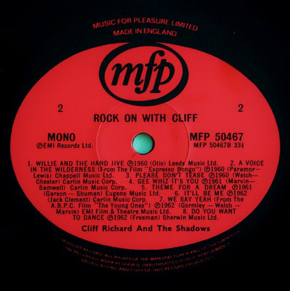Cliff Richard - Rock On With Cliff (LP)