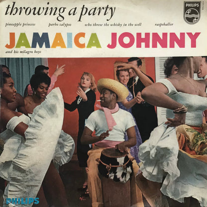 Jamaica Johnny And His Milagro Boys - Throwing A Party Vinyl Singles EP Vinyl Very Good (VG) <br> Hoes Good Plus (G+)