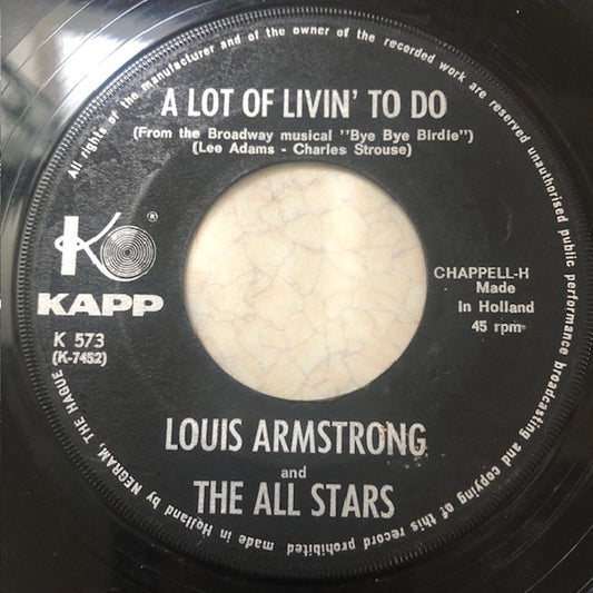 Louis Armstrong - Hello, Dolly! Vinyl Singles Vinyl Very Good (VG) <br> Hoes Generic
