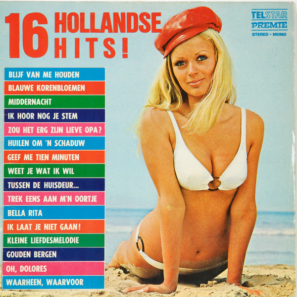 Various - 16 Hollandse Hits 1 (LP) Vinyl LP Vinyl Very Good (VG) <br> Hoes Good Plus (G+)