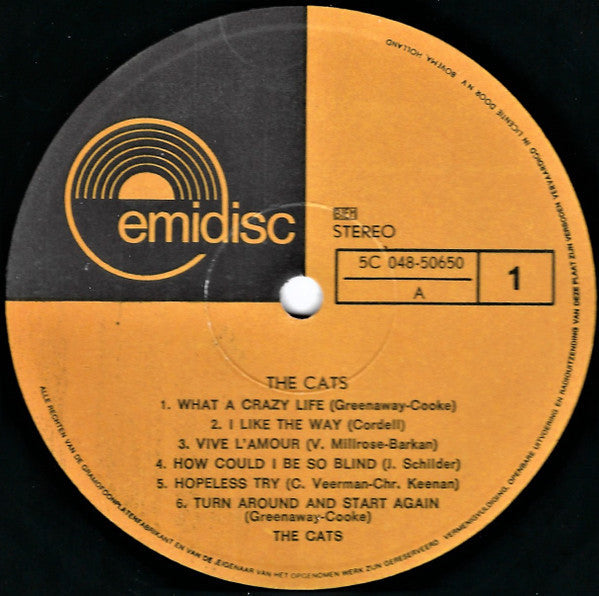 Cats - The Cats (LP) 40612 Vinyl LP VINYLSINGELS.NL