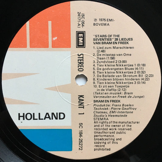 Neerlands Hoop In Bange Dagen - 28 Liedjes Van Bram En Freek (LP) Vinyl LP Dubbel Vinyl Zeer Goed / Hoesje Goed "VINYLSINGLES.NL"