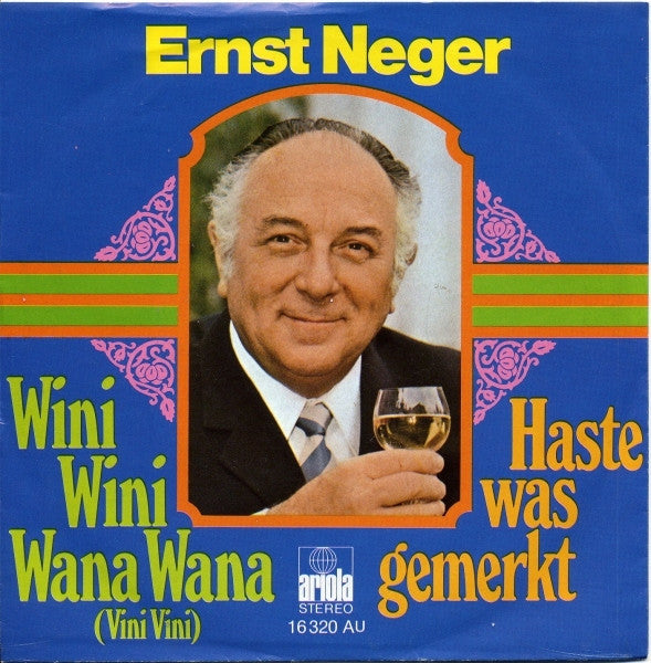 Ernst Neger - Wini Wini Wana Wana (Vini Vini) Vinyl Singles Vinyl Very Good (VG) <br> Hoes Good Plus (G+)