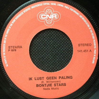 Bontjie Stars - Ik Lust Geen Paling 39295 Vinyl Singles Hoes: Generic