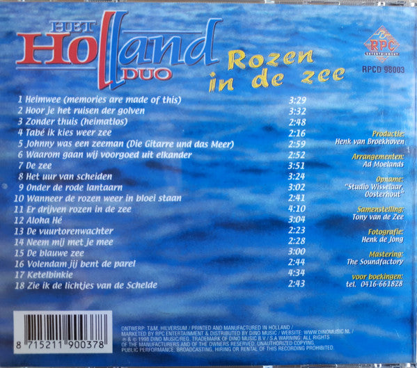 Holland Duo - Rozen In De Zee (CD) Compact Disc Goede Staat
