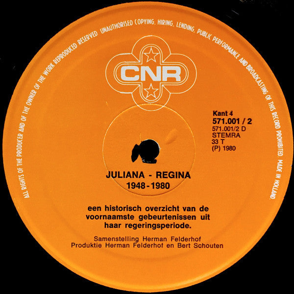 Various - Juliana Regina 1948 - 1980 (LP) 40786 Vinyl LP Goede Staat