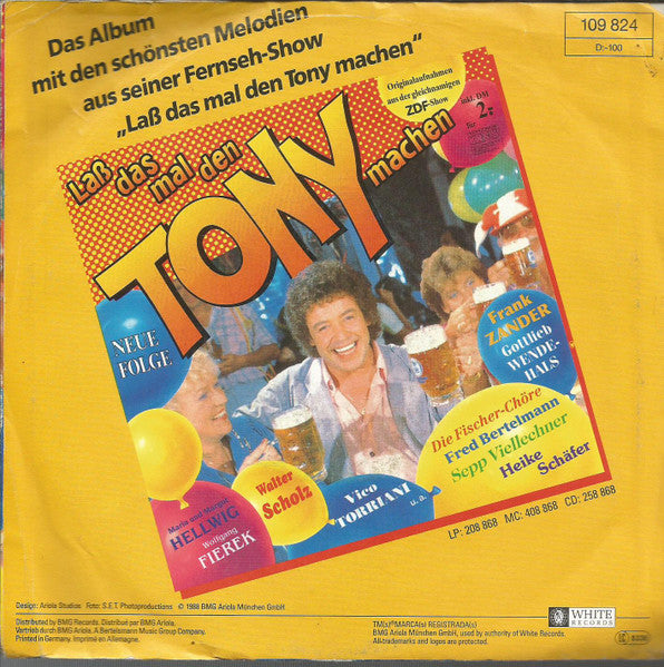 Tony Marshall - Äähner Geht Noch Noi Vinyl Singles Vinyl Very Good (VG) <br> Hoes Good Plus (G+)