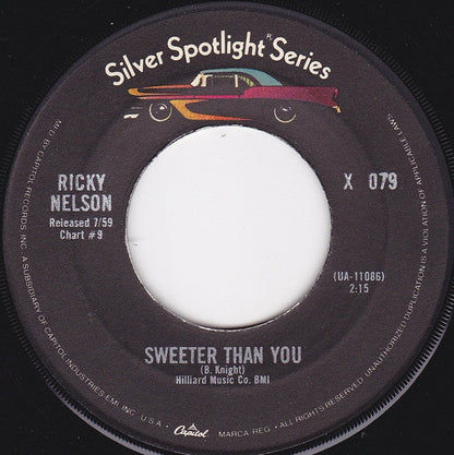 Ricky Nelson - Hello Mary Lou Vinyl Singles Vinyl Very Good (VG) <br> Hoes Generic
