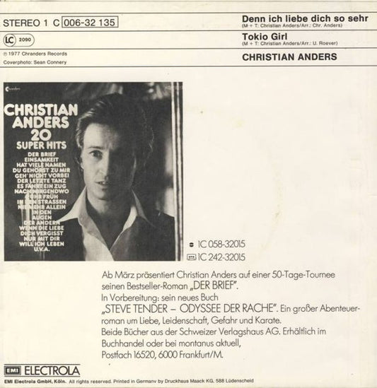 Christian Anders - Denn Ich Liebe Dich So Sehr