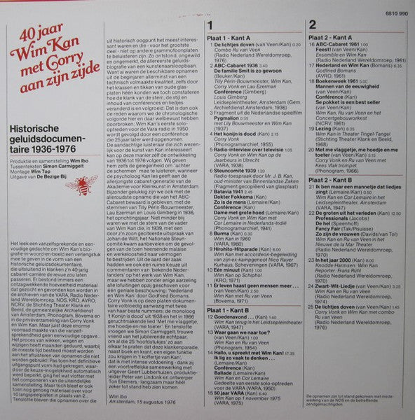 Wim Kan – 't Koffertje Van Wim Kan (Boek) + (LP)
