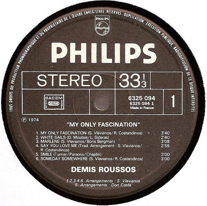 Demis Roussos - My Only Fascination (LP) 40943 Vinyl LP VINYLSINGELS.NL