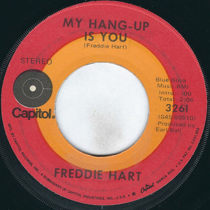 Freddie Hart - My Hang-Up Is You Vinyl Singles Vinyl Zeer Goed / Hoesje Generic "VINYLSINGLES.NL"