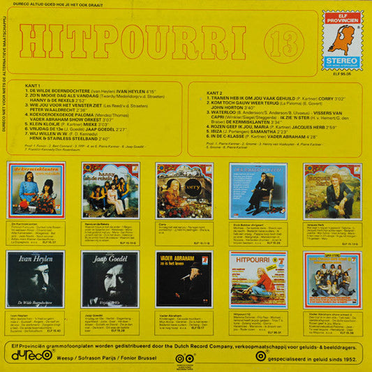 Various - Hitpourri 13 (LP) 51415 Vinyl LP Vinyl Zeer Goed / Hoesje Goed "VINYLSINGLES.NL"