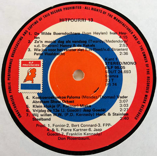 Various - Hitpourri 13 (LP) 97-46547