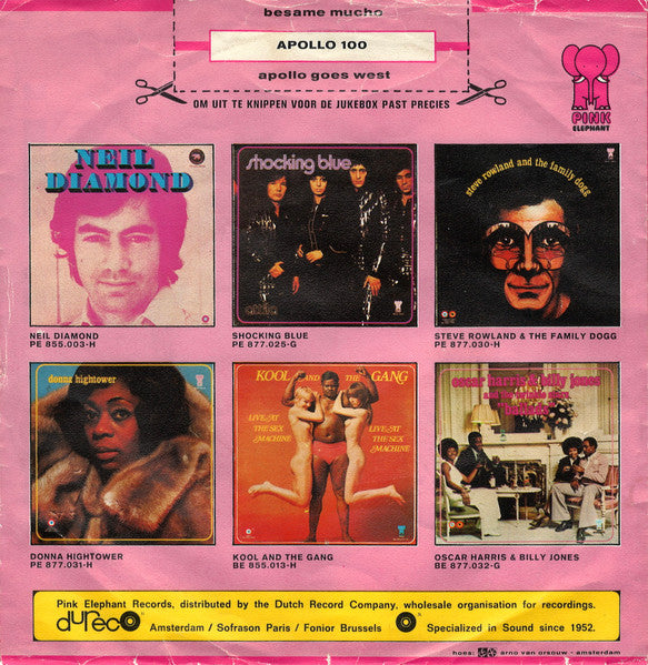 Apollo - Besame Mucho Vinyl Singles Vinyl Very Good (VG) <br> Hoes Good Plus (G+)