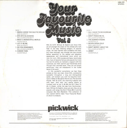 Millican & Nesbitt / Miki & Griff / Acker Bilk - Your Favourite Music Vol. 2 (LP) 50361 Vinyl LP Goede Staat