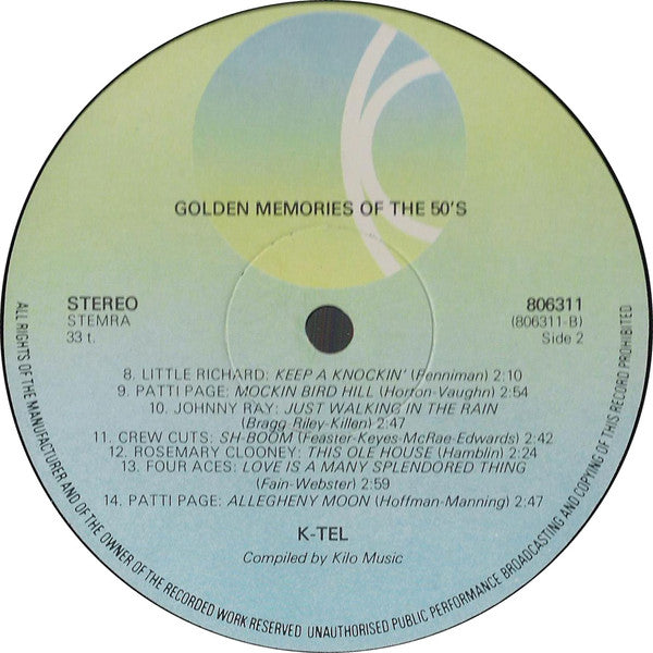 Various - Golden Memories Of The 50's Part 2 (LP)
