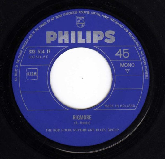 Rob Hoeke Rhythm & Blues Group - Margio Vinyl Singles Vinyl Zeer Goed / Hoesje Generic "VINYLSINGLES.NL"