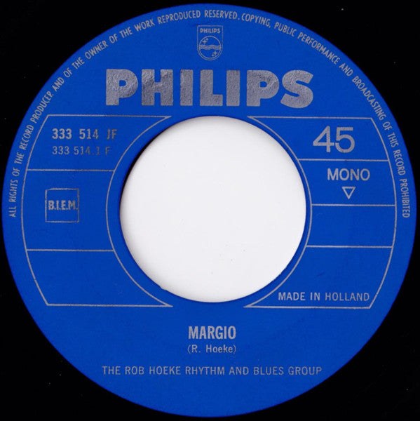 Rob Hoeke Rhythm & Blues Group - Margio Vinyl Singles Vinyl Very Good (VG) <br> Hoes Generic
