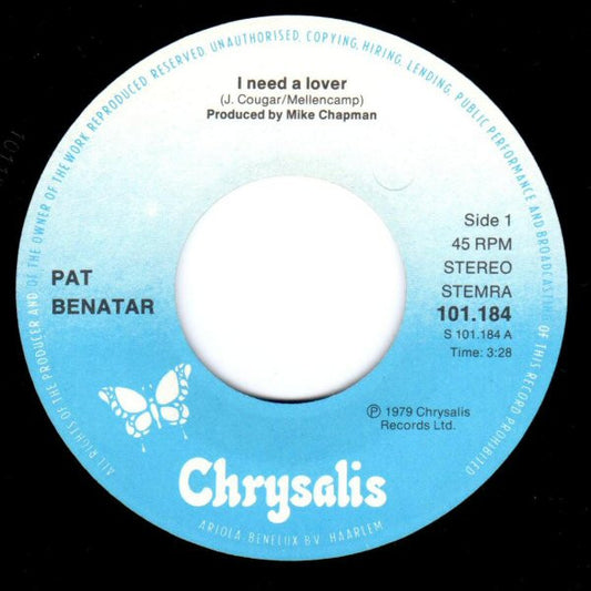 Pat Benatar - I Need A Lover
