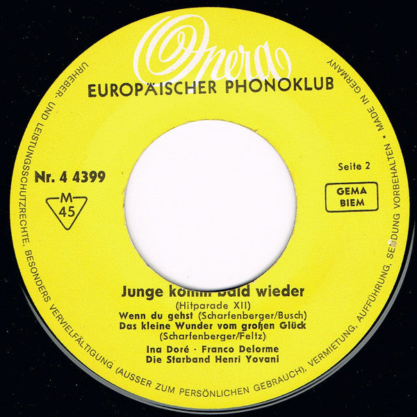 Various - Junge Komm Bald Wieder (EP) 37419 Vinyl Singles EP Goede Staat