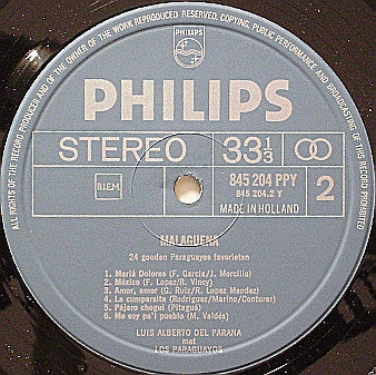 Luis Alberto del Parana y Los Paraguayos - Malagueña (LP) 49828