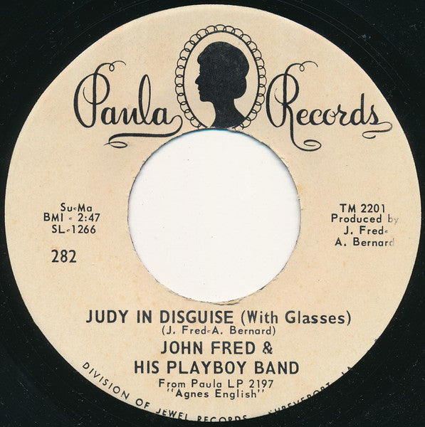 John Fred And His Playboy Band -Judy In Disguise (With Glasses) 35391 Vinyl Singles Goede Staat