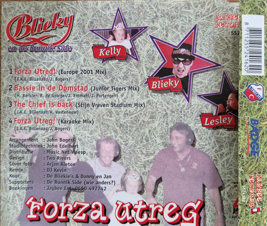 Blieky En De Bunnik Side - Forza Utreg (CD) 70942 Compact Disc Goede Staat "VINYLSINGLES.NL"