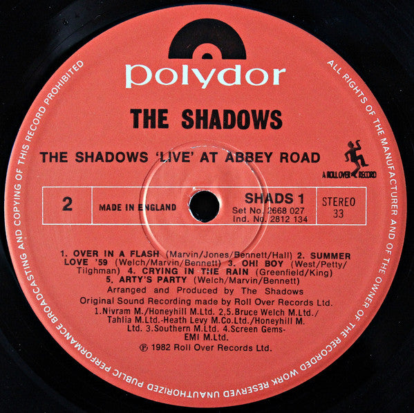 Shadows - Live At Abbey Road (LP) 43401 Vinyl LP VINYLSINGELS.NL