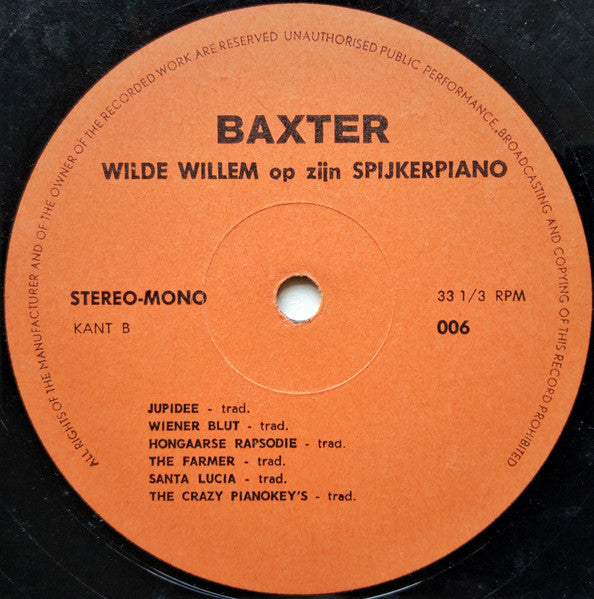 Circus Square Jazz Band - Wilde Willem Op Z'n Spijkerpiano (LP) 45374 Vinyl LP VINYLSINGELS.NL