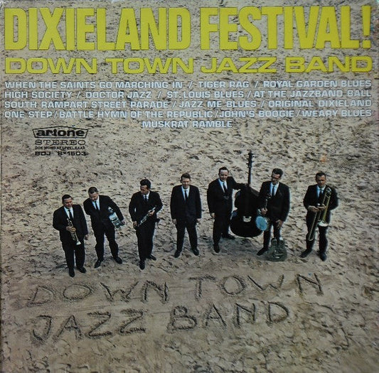 Down Town Jazz Band - Dixieland Festival (LP) Vinyl LP Vinyl Very Good (VG) <br> Hoes Good Plus (G+)