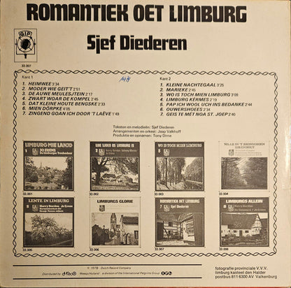 Sjef Diederen - Romantiek Oet Limburg 7 (LP) Vinyl LP Vinyl Zeer Goed / Hoesje Goed "VINYLSINGLES.NL"