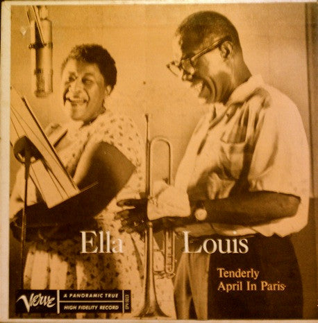 Ella Fitzgerald & Louis Armstrong - Tenderly Vinyl Singles Vinyl Very Good (VG) <br> Hoes Good Plus (G+)