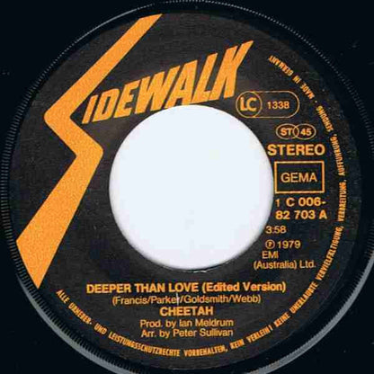 Cheetah  - Deeper Than Love 37180 Vinyl Singles Goede Staat