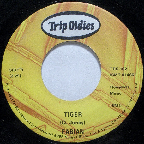 Claudine Clark / Fabian - Party Lights / Tiger Vinyl Singles Vinyl Very Good (VG) <br> Hoes Generic