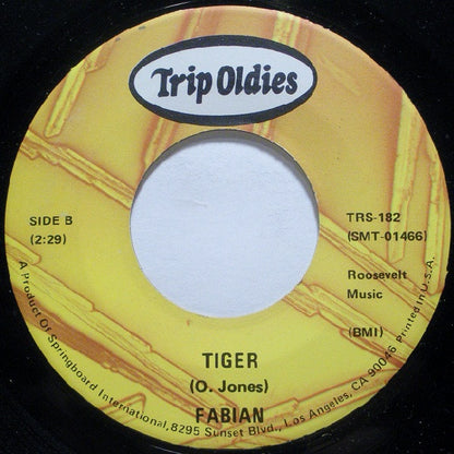 Claudine Clark / Fabian - Party Lights / Tiger Vinyl Singles Vinyl Very Good (VG) <br> Hoes Generic